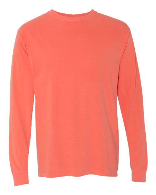 Garment-Dyed Heavyweight Long Sleeve T-Shirt - L