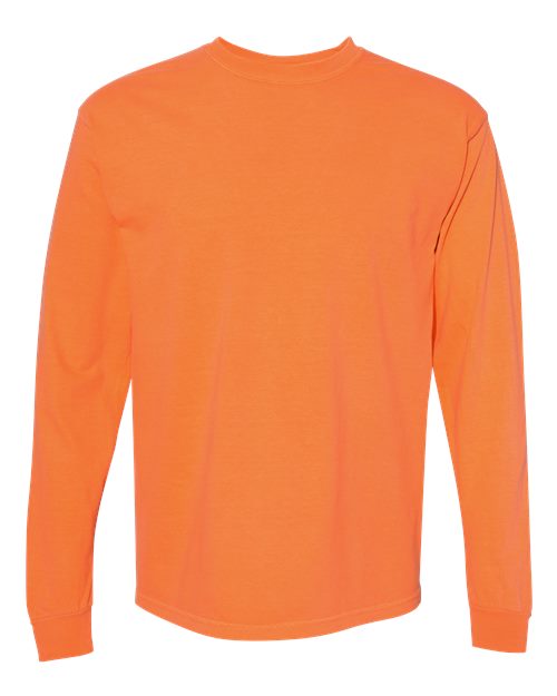 Garment-Dyed Heavyweight Long Sleeve T-Shirt - L