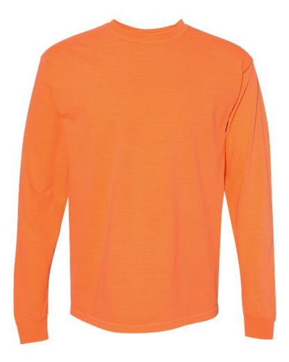Garment-Dyed Heavyweight Long Sleeve T-Shirt - S