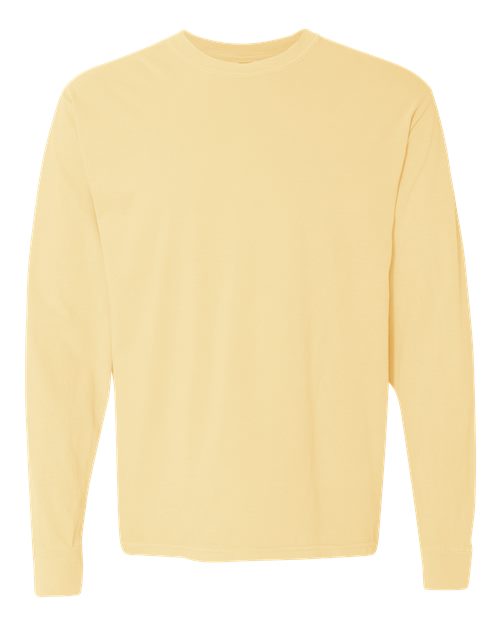 Garment-Dyed Heavyweight Long Sleeve T-Shirt - L