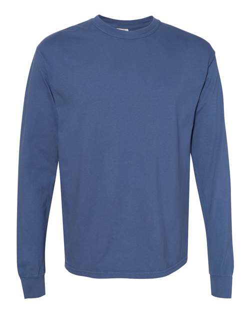 Garment-Dyed Heavyweight Long Sleeve T-Shirt - L