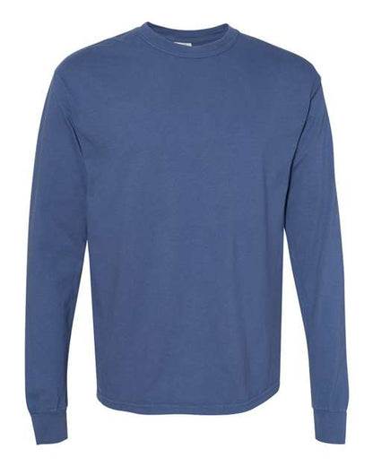 Garment-Dyed Heavyweight Long Sleeve T-Shirt - S
