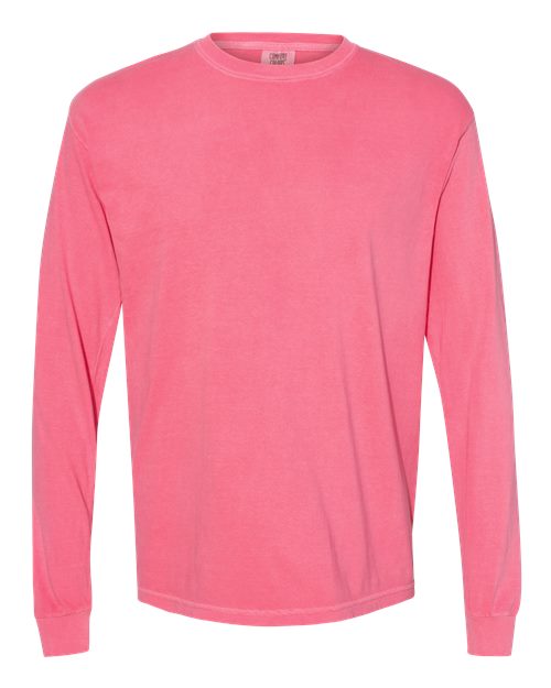 Garment-Dyed Heavyweight Long Sleeve T-Shirt - L