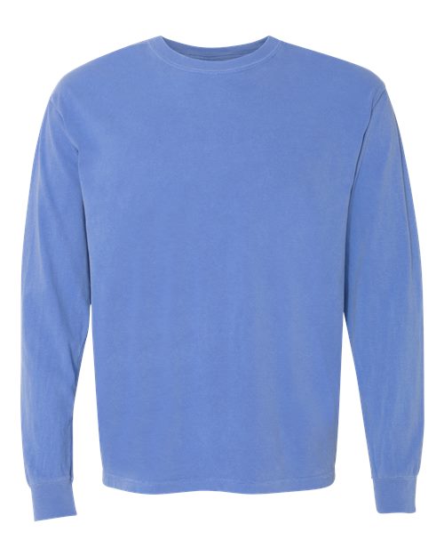 Garment-Dyed Heavyweight Long Sleeve T-Shirt - L