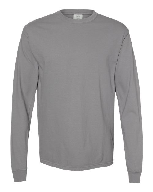 Garment-Dyed Heavyweight Long Sleeve T-Shirt - L