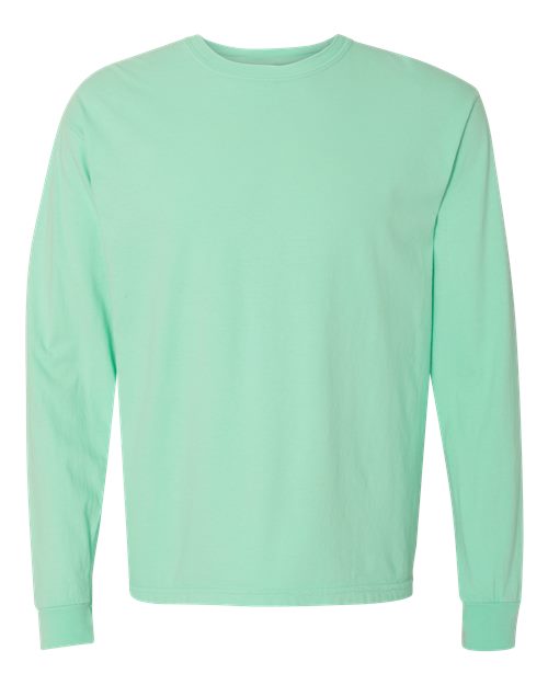 Garment-Dyed Heavyweight Long Sleeve T-Shirt - L