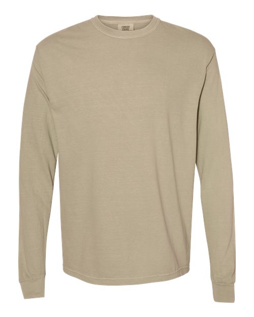 Garment-Dyed Heavyweight Long Sleeve T-Shirt - L