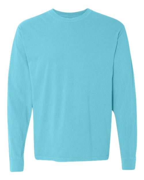 Garment-Dyed Heavyweight Long Sleeve T-Shirt - L