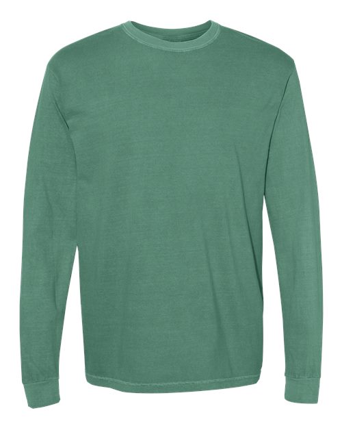 Garment-Dyed Heavyweight Long Sleeve T-Shirt - L