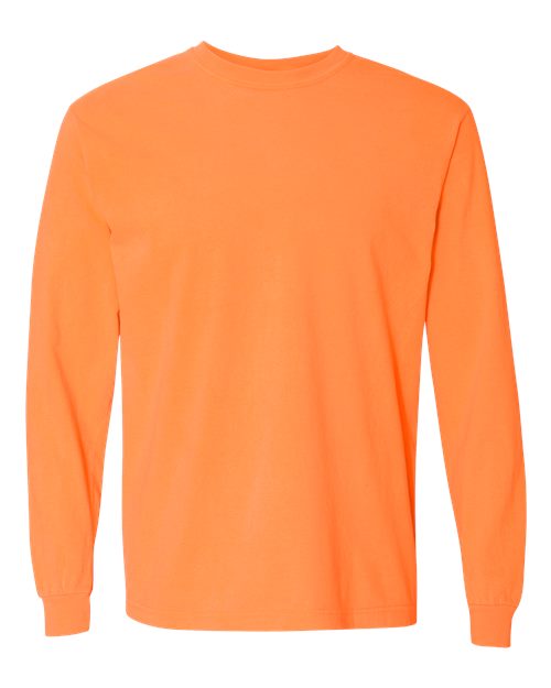 Garment-Dyed Heavyweight Long Sleeve T-Shirt - L