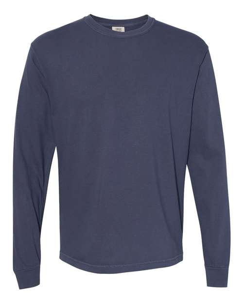 Garment-Dyed Heavyweight Long Sleeve T-Shirt - L