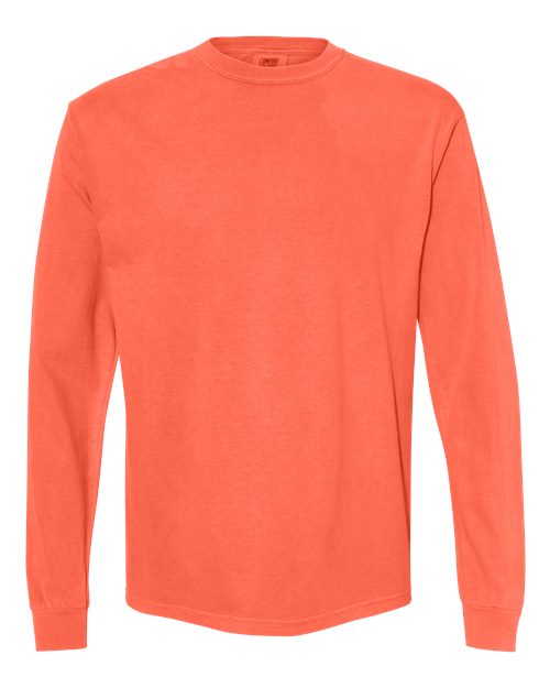 Garment-Dyed Heavyweight Long Sleeve T-Shirt - L