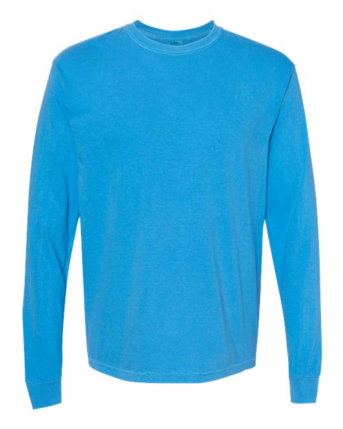 Garment-Dyed Heavyweight Long Sleeve T-Shirt - L