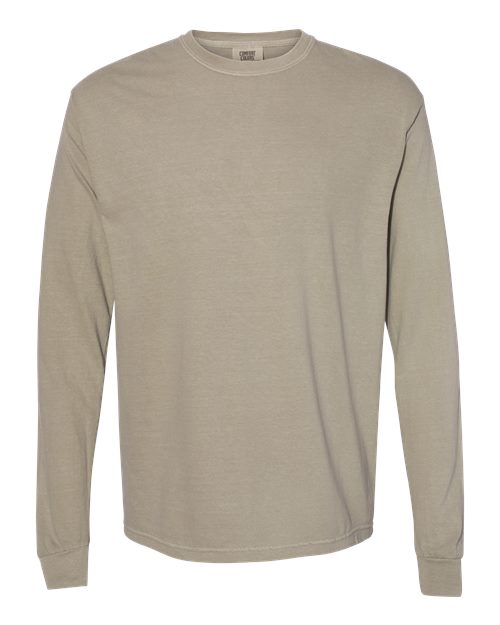 Garment-Dyed Heavyweight Long Sleeve T-Shirt - L