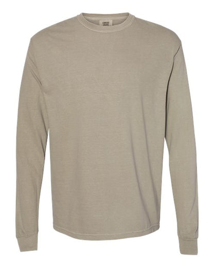Garment-Dyed Heavyweight Long Sleeve T-Shirt - S
