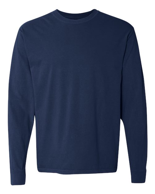Garment-Dyed Heavyweight Long Sleeve T-Shirt - L