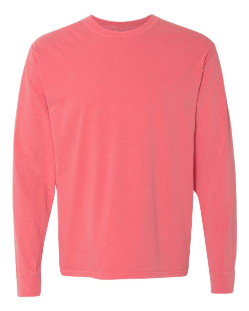 Garment-Dyed Heavyweight Long Sleeve T-Shirt - L
