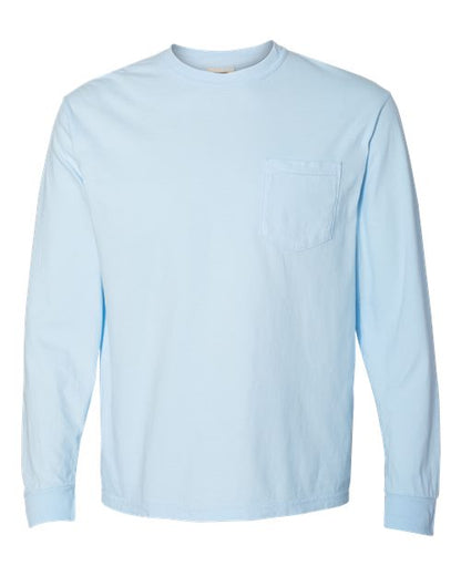 Garment-Dyed Heavyweight Long Sleeve Pocket T-Shirt - S