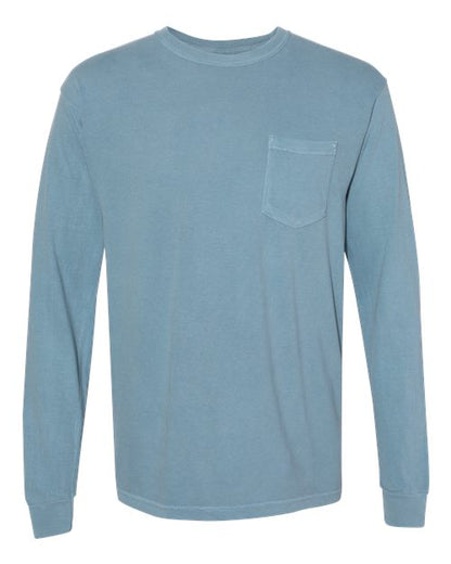 Garment-Dyed Heavyweight Long Sleeve Pocket T-Shirt - S