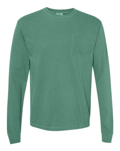 Unisex Garment-Dyed Heavyweight Long Sleeve Pocket T-Shirt 4410