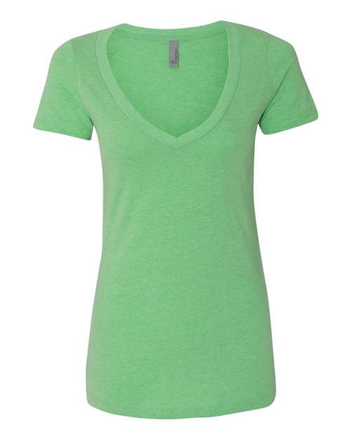 Womenâ€™s CVC Deep V-Neck T-Shirt