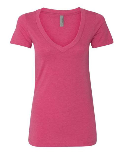 Womenâ€™s CVC Deep V-Neck T-Shirt