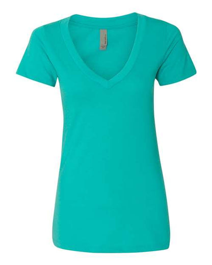 Womenâ€™s CVC Deep V-Neck T-Shirt