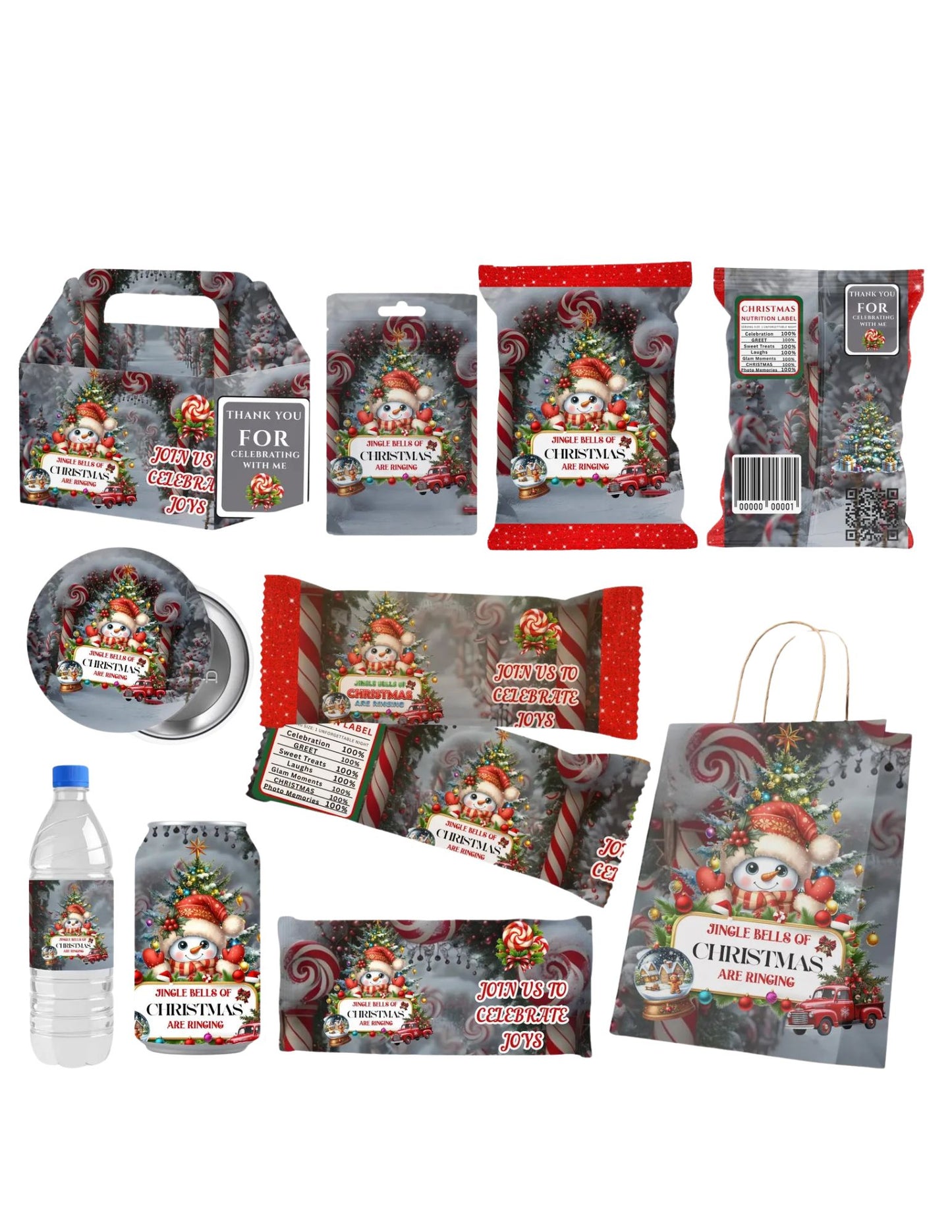 Snowman Party Favors