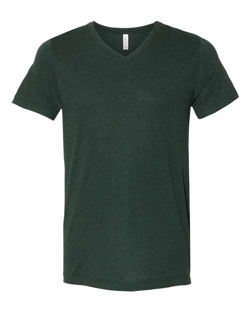 Unisex Triblend V-Neck Tee - L