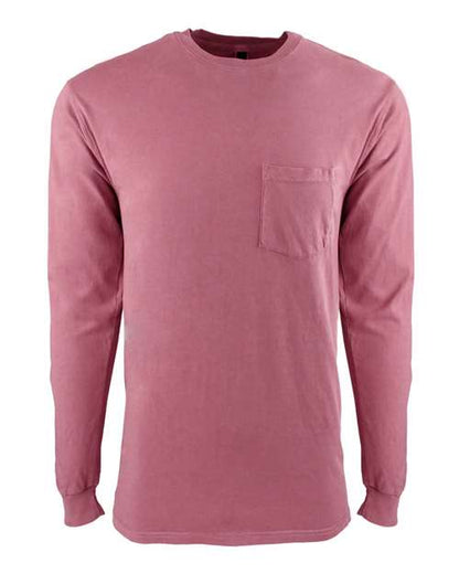 Unisex Inspired Dye Long Sleeve Pocket T-Shirt