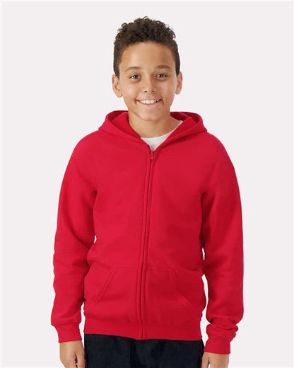 Youth Heavy Blendâ„¢ Full-Zip Hooded Sweatshirt