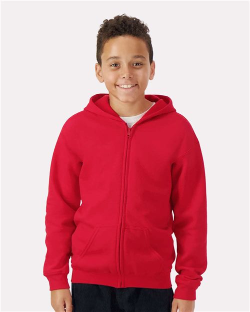 Youth Heavy Blendâ„¢ Full-Zip Hooded Sweatshirt