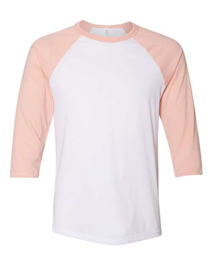 Unisex Three-Quarter Sleeve Baseball Tee 3200