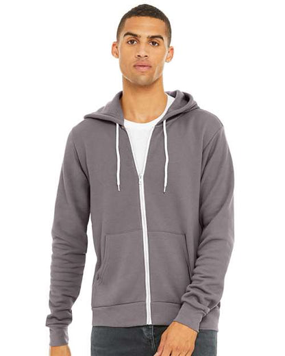 Unisex Sponge Fleece Full-Zip Hoodie Sweatshirt 3739