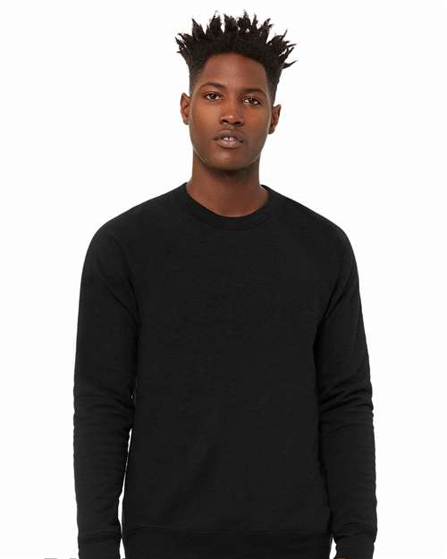Unisex Sponge Fleece Raglan Crewneck Sweatshirt - L
