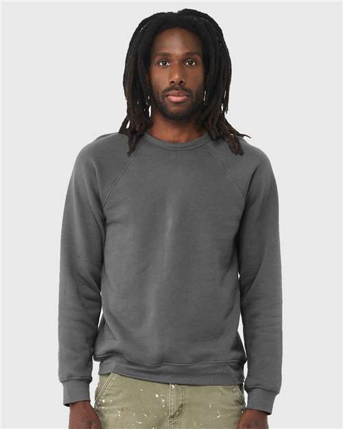 Unisex Sponge Fleece Raglan Crewneck Sweatshirt - L