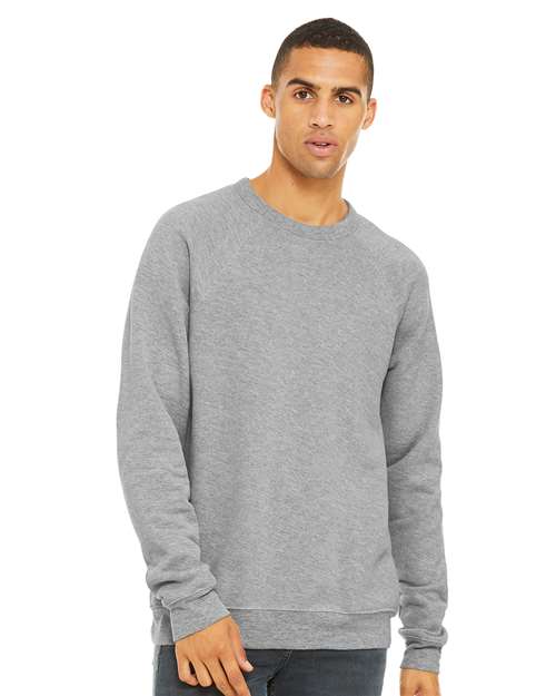 Unisex Sponge Fleece Raglan Crewneck Sweatshirt - L