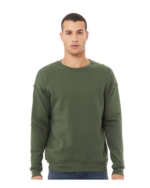 Unisex Sponge Fleece Drop Shoulder Crewneck Sweatshirt - L