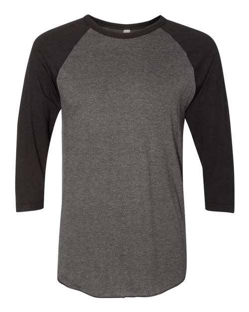 Unisex 50/50 Raglan Three-Quarter Sleeve Tee
