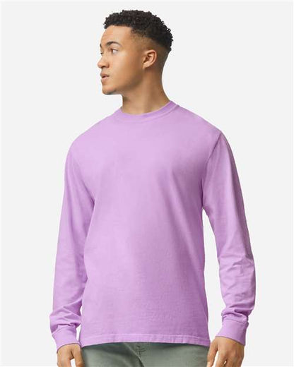 Garment-Dyed Heavyweight Long Sleeve T-Shirt - S