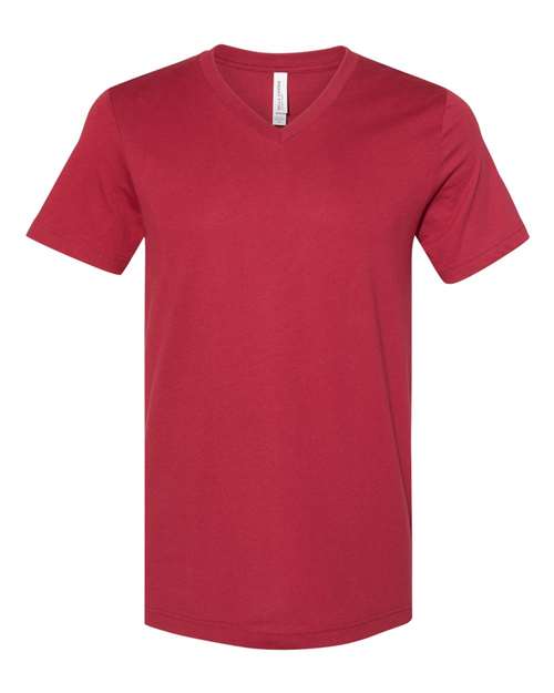 Unisex Jersey V-Neck Tee - XS