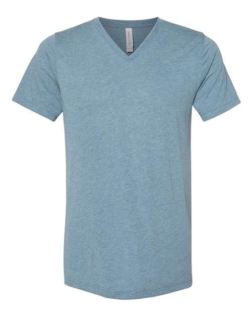 Unisex Triblend V-Neck Tee - L