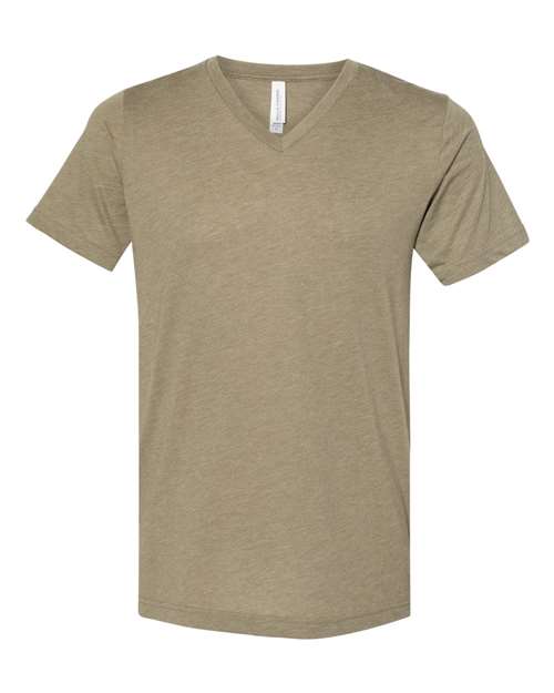 Unisex Triblend V-Neck Tee - L