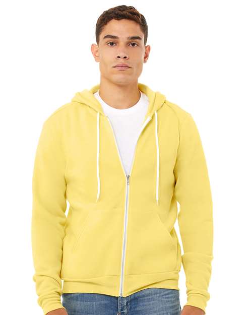 Unisex Sponge Fleece Full-Zip Hoodie Sweatshirt 3739