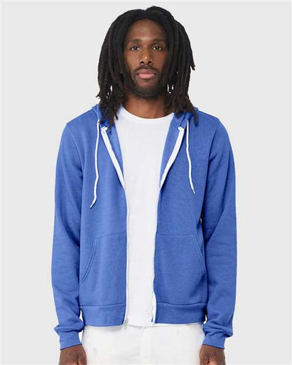 Unisex Sponge Fleece Full-Zip Hoodie Sweatshirt 3739