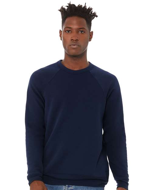 Unisex Sponge Fleece Raglan Crewneck Sweatshirt - L
