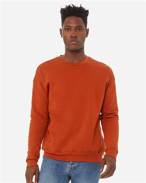 Unisex Sponge Fleece Drop Shoulder Crewneck Sweatshirt - L