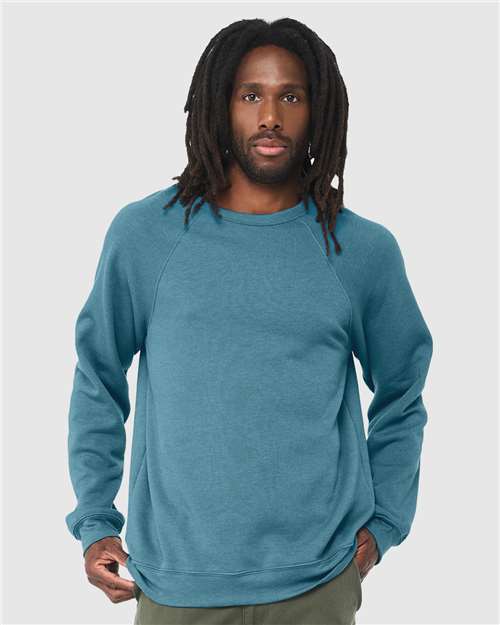 Unisex Sponge Fleece Raglan Crewneck Sweatshirt - L