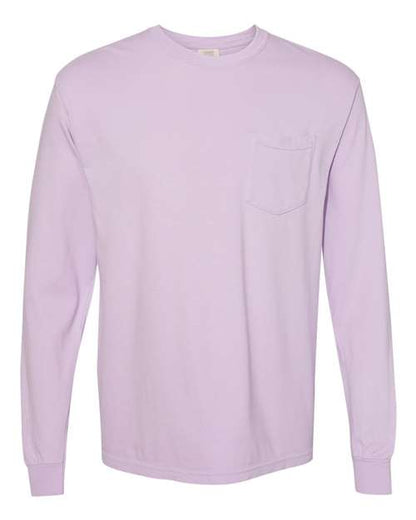 Unisex Garment-Dyed Heavyweight Long Sleeve Pocket T-Shirt 4410
