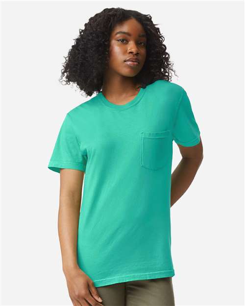 Garment-Dyed Heavyweight Pocket T-Shirt - L